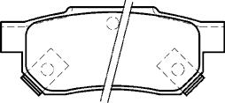 FOR HONDA INTGERA CONCERTO PRELUDE BRAKE PAD REAR MINTEX