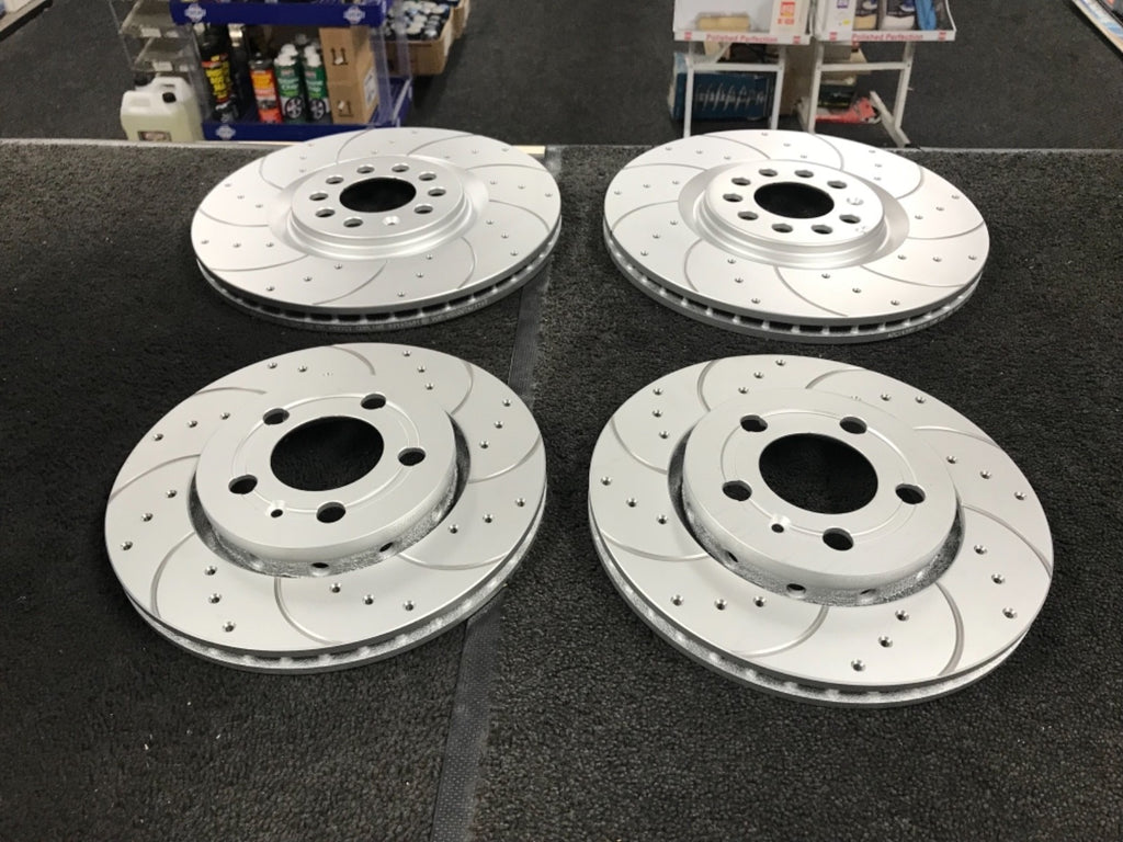 AUDI TT QUATTRO 225 QUATTRO DRILLED GROOVED BRAKE DISC FRONT REAR