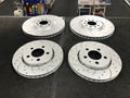 AUDI TT QUATTRO 225 QUATTRO DRILLED GROOVED BRAKE DISC FRONT REAR