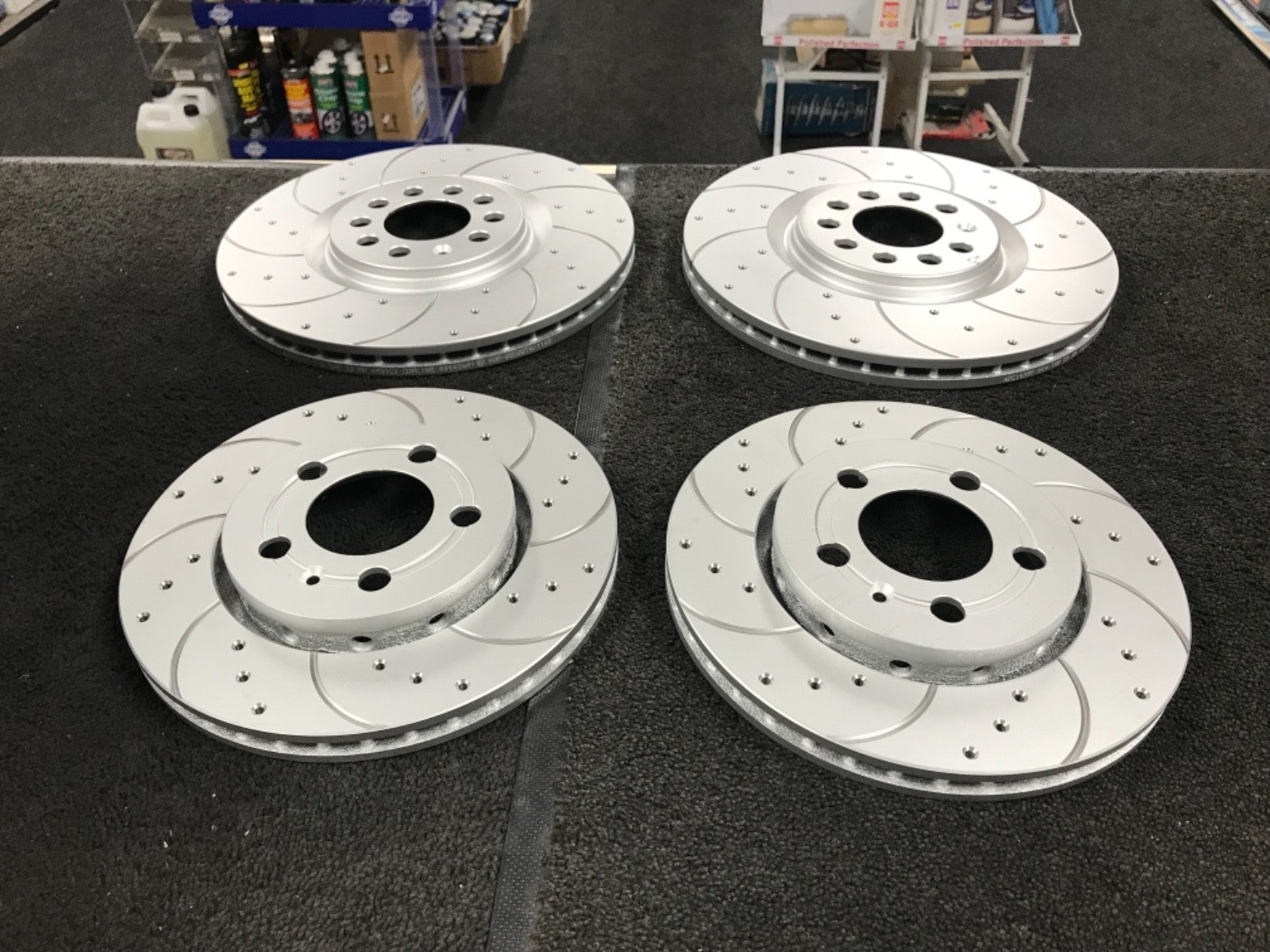 AUDI TT QUATTRO 225 QUATTRO DRILLED GROOVED BRAKE DISC FRONT REAR