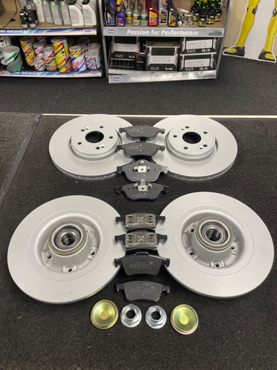 FOR LAGUNA MK2 EXPRESSION DCi 16V FRONT REAR BRAKE DISCS + BRAKE PADS FRONTREAR