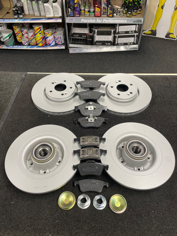 FOR LAGUNA MK2 EXPRESSION DCi 16V FRONT REAR BRAKE DISCS + BRAKE PADS FRONTREAR
