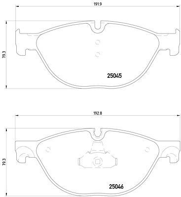 FOR BMW 535 3.0D TWIN TURBO 2011 ON F10 FRONT BRAKE PADS FULL SET