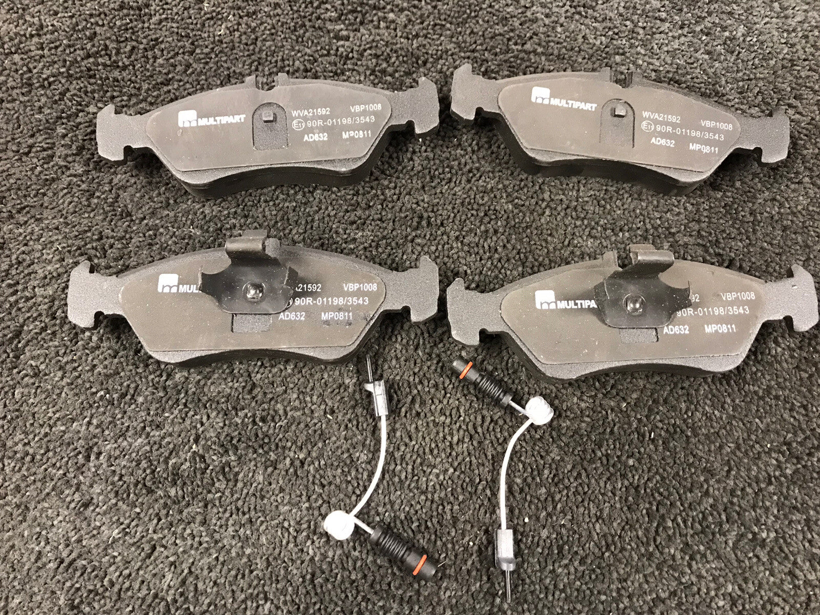 VW LT 2.3 2.5TD 2.8TD 1996-1998 REAR BRAKE PADS FOR BOSCH CALIPERS