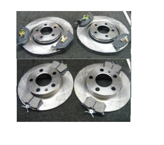 AUDI A3 1.6 1.8 1.9TD 1996-2003  FRONT & REAR BRAKE DISCS & PADS 280MM