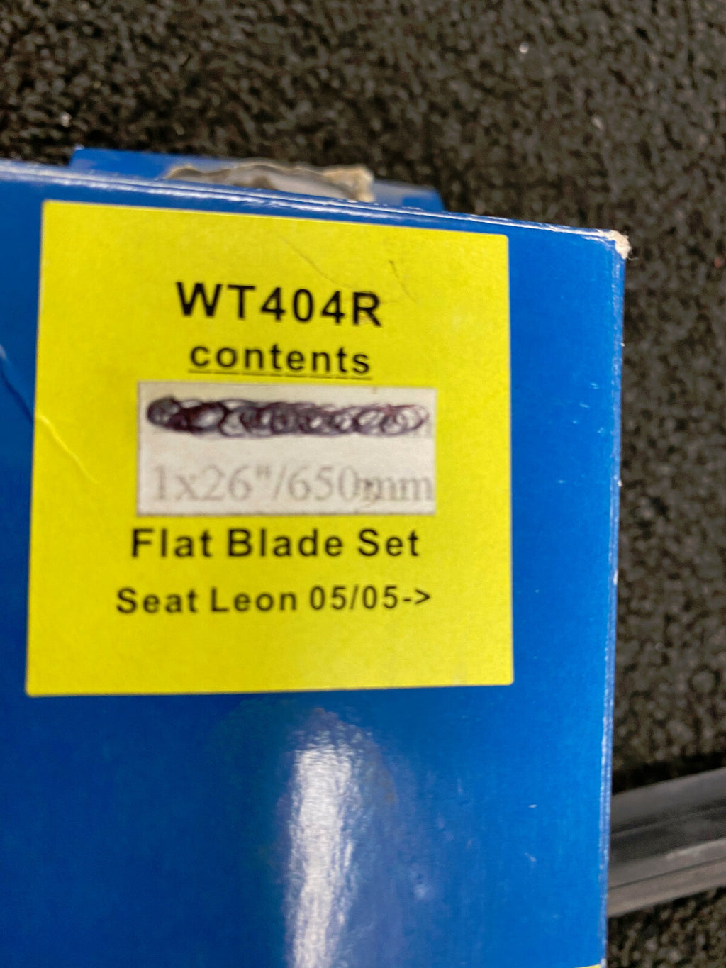 FOR SEAT LEON 02/2005 ONWARDS 1 X 26" WIPER BLADE WT404R