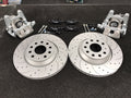 FOR AUDI S3 GOLF MK5 R32 REAR VENTED BRAKE DISC CALIPER CONVERSION  KIT310X22MM