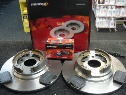 FOR MERCEDES ML270 TD MINTEX REAR BRAKE DISC PADS HB SHOES 