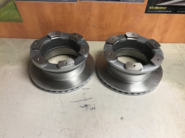 FIT FOR IVECO DAILY 50C17 3.0 2006 TWIN WHEEL MODELS 6 STUD REAR BRAKE DISCS 