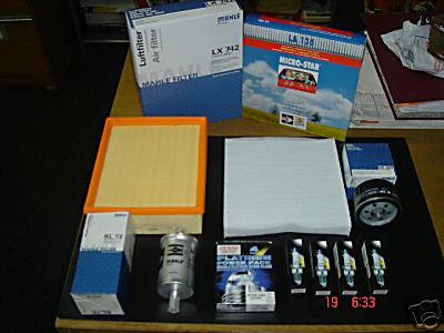 RENAULT VEL SATIS 2.0 TURBO  SERVICE KIT OIL/AIR/PLUGS