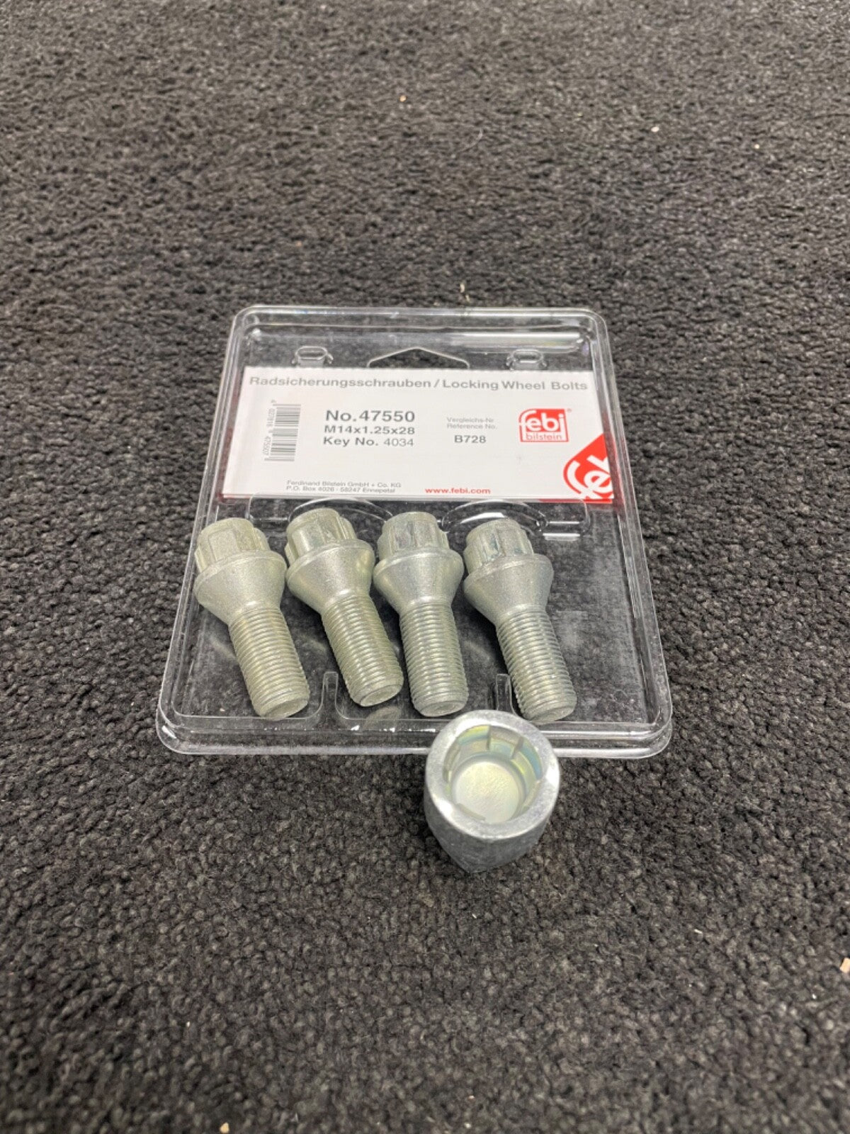 FOR Bmw Wheel Nuts Bolts M14X1.25 Security For Alloys 574/5B