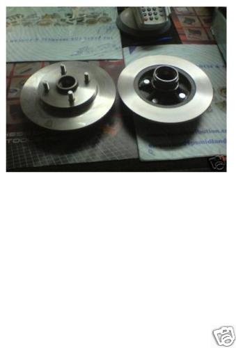 FOR TOYOTA GLANZA STARLET EP91 EP82 TURBO BRAKE DISC REAR PAIR NO ABS