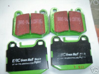 FOR MERCEDES ML270 320 370 430 BRAKE PADS EBC GREEN STUFF R
