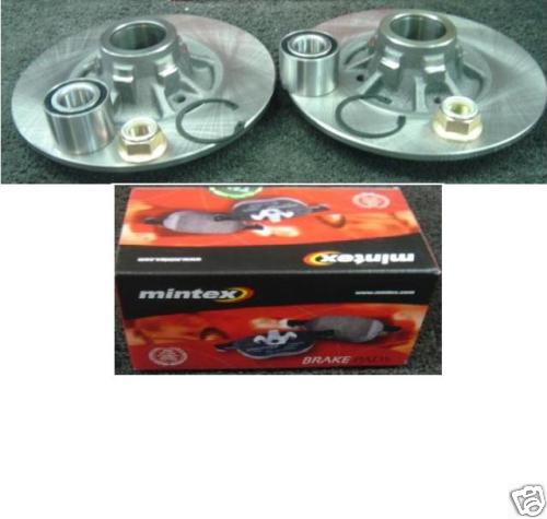CLIO 1997-2005 MINTEX REAR BRAKE DISC BEARING &PADS