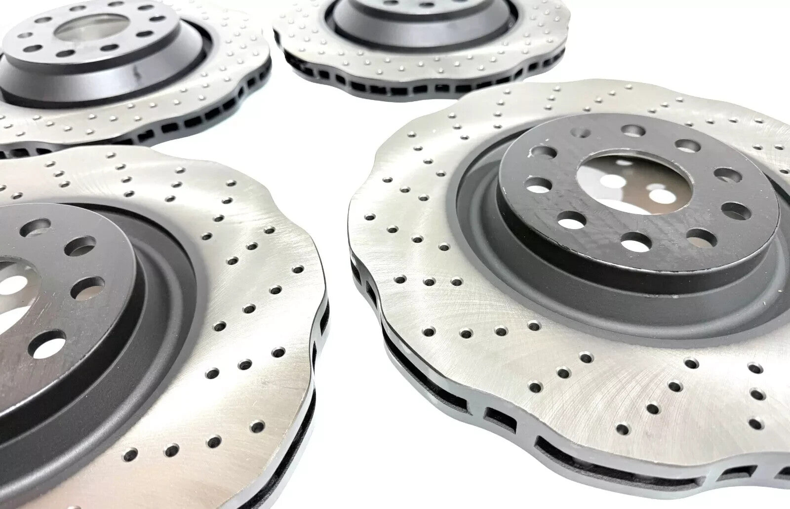 AUDI S3 GOLF  MK7 R GTi GTD WAVEY RS STYLE PERFORMANCE BRAKE DISC FRONT REAR