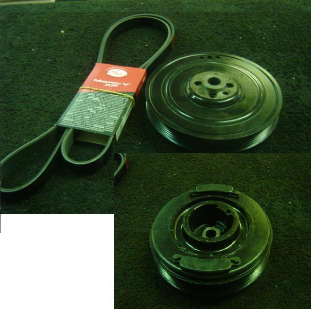 VW CRAFTER TRANSPORTER CARAVELLE 2.4D 2.5TDi CRANKSHAFT DAMPER  PULLEY FAN BELT