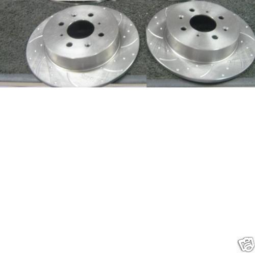 ROVER MG ZT ZS DIMPLED GROOVED REAR BRAKE DISC X 2