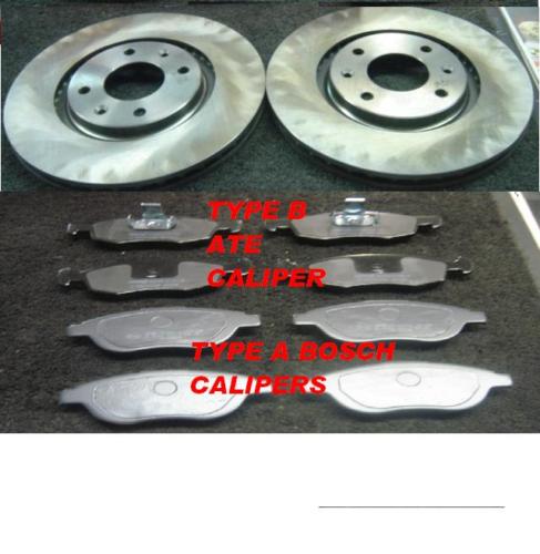  FOR FIAT DOBLO CARGO 1.9D JTD 01-2010 FRONT BRAKE DISCS PADS  257MM