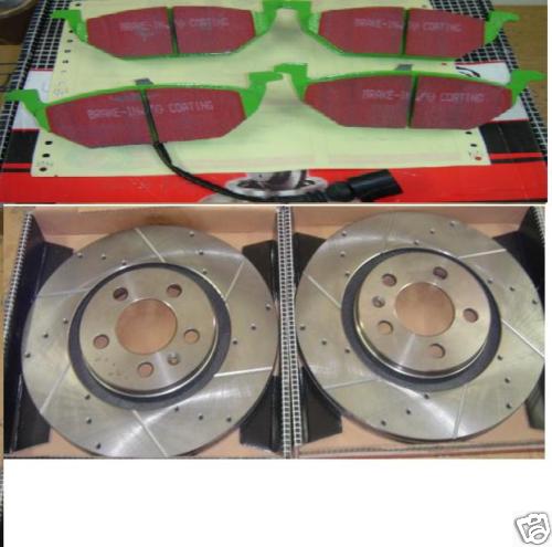 GOLF BORA V5 DRILLED GROOVED  BRAKE DISC   BRAKE PADS