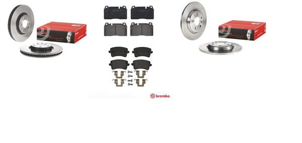 FOR AUDI Q5 TDI QUATTRO S LINE PLUS MK1 FL 8R FRONT REAR BREMBO BRAKE DISCS PADS