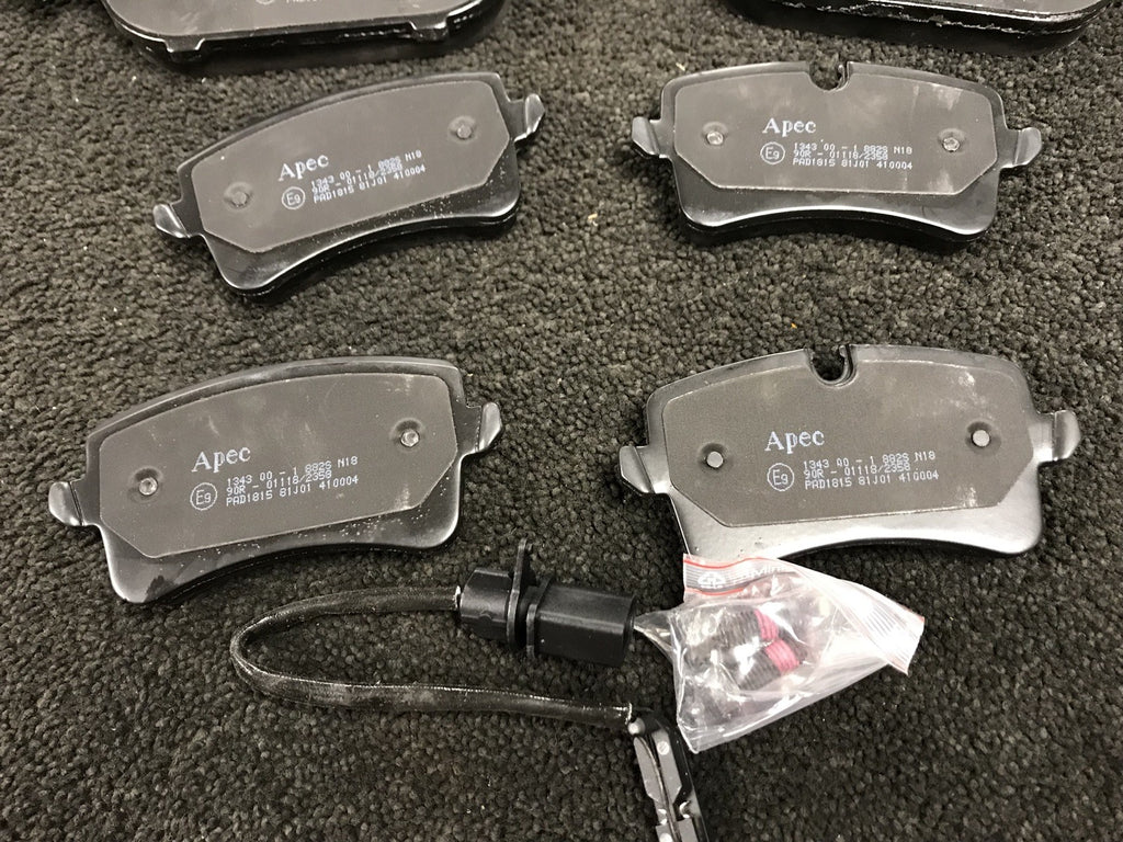 AUDI A7 3.0Bi-TDi QUATTRO SPORT BRAKE PADS FRONT REAR WITH SENSORS