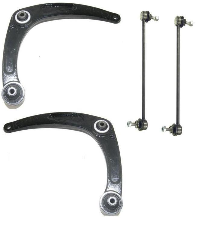 PEUGEOT 307 2 LOWER WISHBONE ARM BUSHES 2 ANTI ROLL BAR LINKS