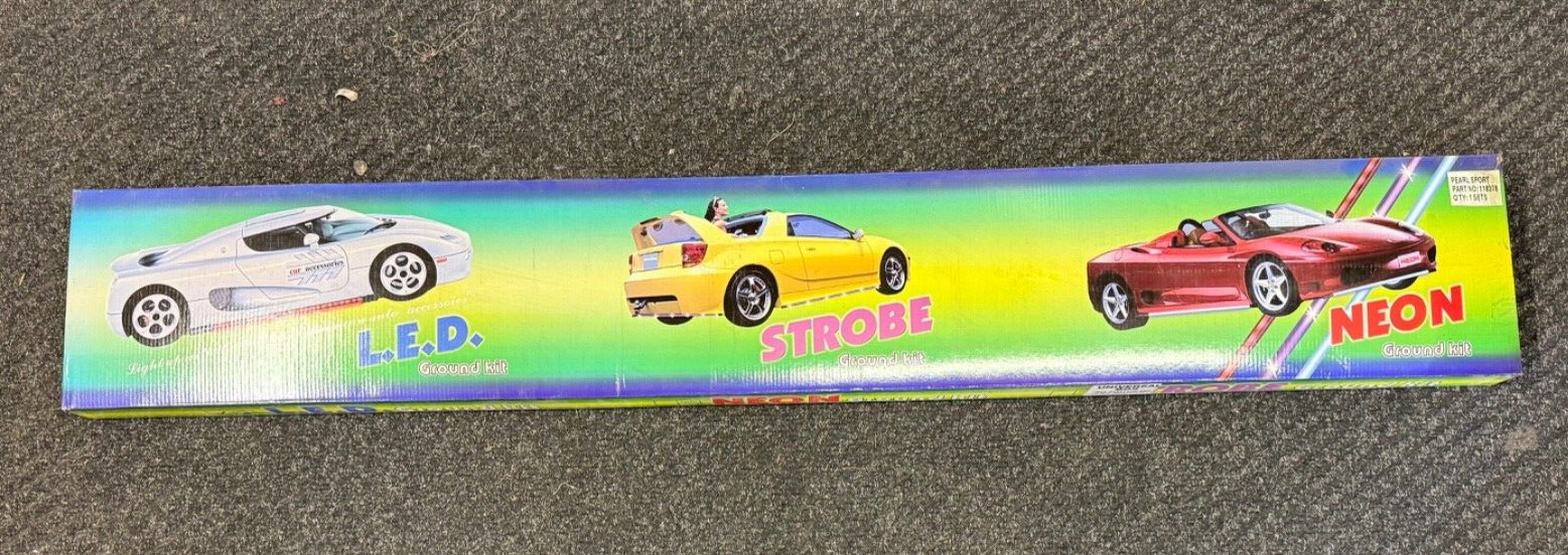 4PCS RACING CAR UNDERBODY UNDERGLOW RED STROBE NEON ACCENT LED LIGHTS TUBES