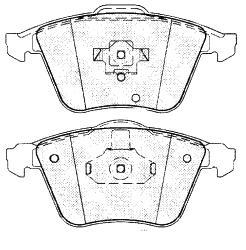FORD FOCUS 2.5 ST 06 VOLVO 2.5  FRONT MINTEX BRAKE PADS