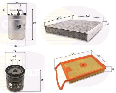 FOR VW POLO 1.4TDI 2014 ON OIL AIR CABIN DIESEL FUEL FILTER SERVICE KIT 