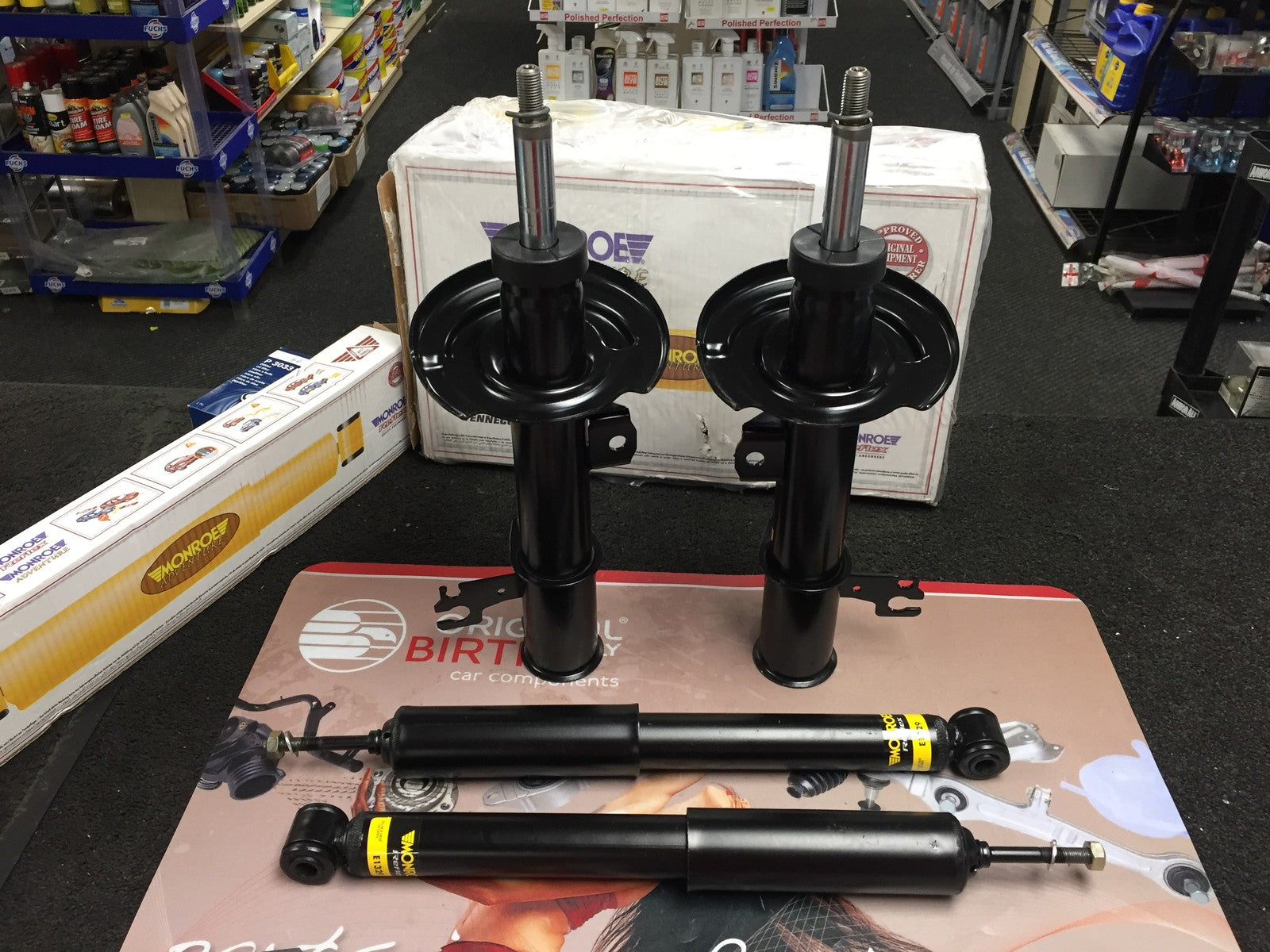  FOR Saab 93 2.2 12/2004 SHOCK ABSORBER FRONT REAR  MONROE X 4 