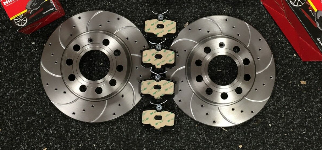 AUDI A4 B7 2.0TDI SLINE BRAKE DISC DRILLED GROOVED  REAR 