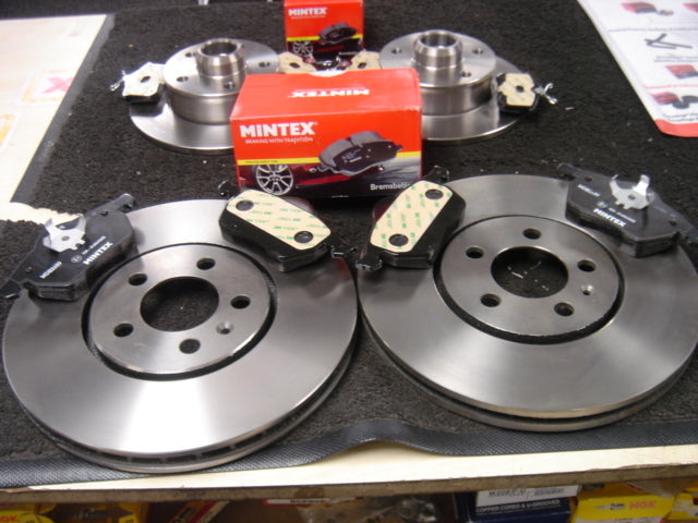 VW GOLF MK3 GTI VR6 BRAKE DISC BRAKE PAD FRONT REAR BRAKE DISC MINTEX PADS