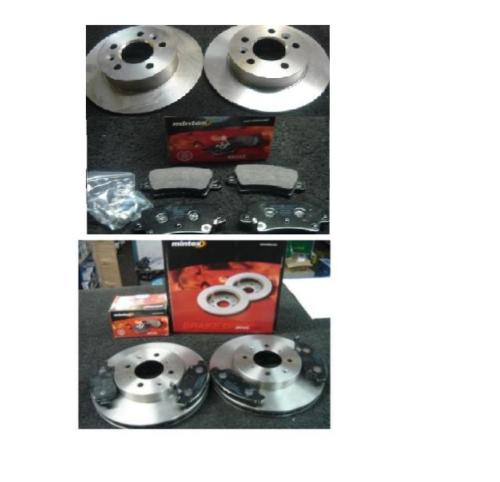 FOR HONDA CIVIC TYPE R FN2 06 MINTEX BRAKE DISCS PADS FRONT REAR