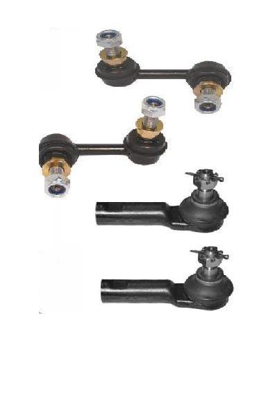 FOR NISSAN PRIMERA P12 2002 ON 2 FRONT ANTI ROLL BAR LINKS 2 TRACK ROD ENDS