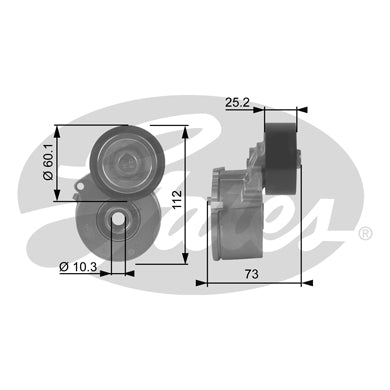 PEUGEOT 307 HDI AUXILIARY FAN BELT TENSIONER NEW