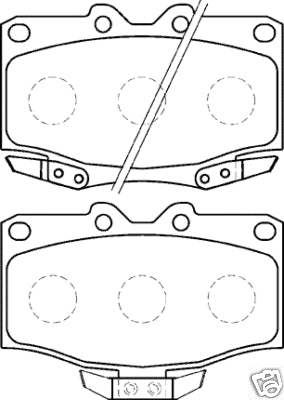 FOR TOYOTA LANDCRUISER COLORADO FRONT BRAKE PADS 