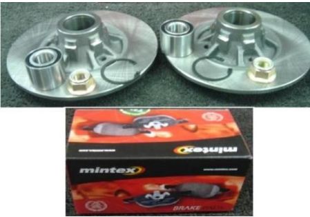 BREMBO DISCS BEARING FITTED REAR PAD PADS CLIO 172  SPORT