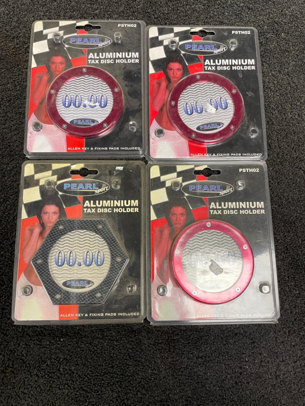 Assorted JOB LOT  Car Tax Disc Permit Holder aluminium for  windscreens