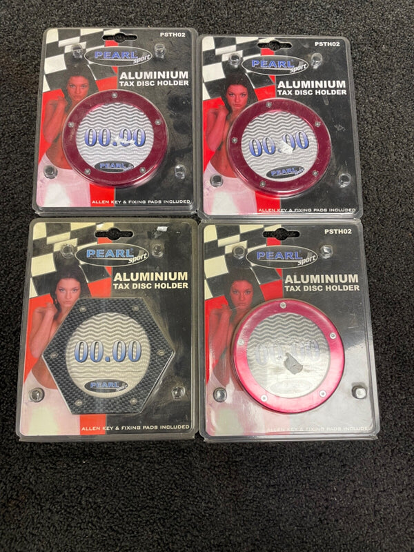 Assorted JOB LOT  Car Tax Disc Permit Holder aluminium for  windscreens