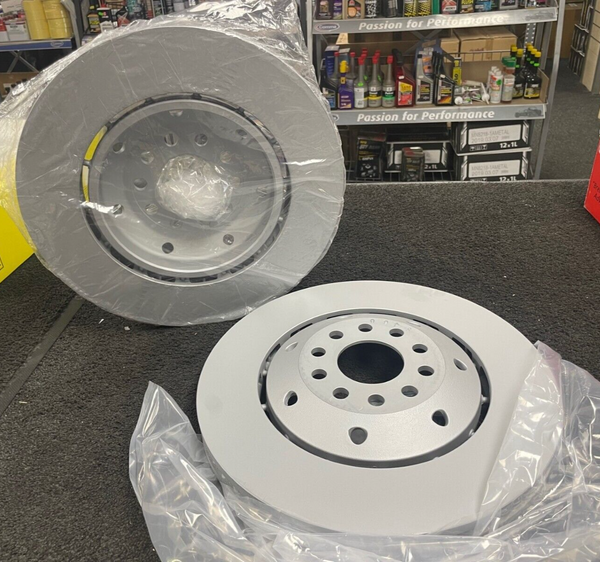 FOR AUDI RS6 C5 4.2  2 FRONT VENTED BRAKE DISC PAIR LH RH 365MM GERMANY