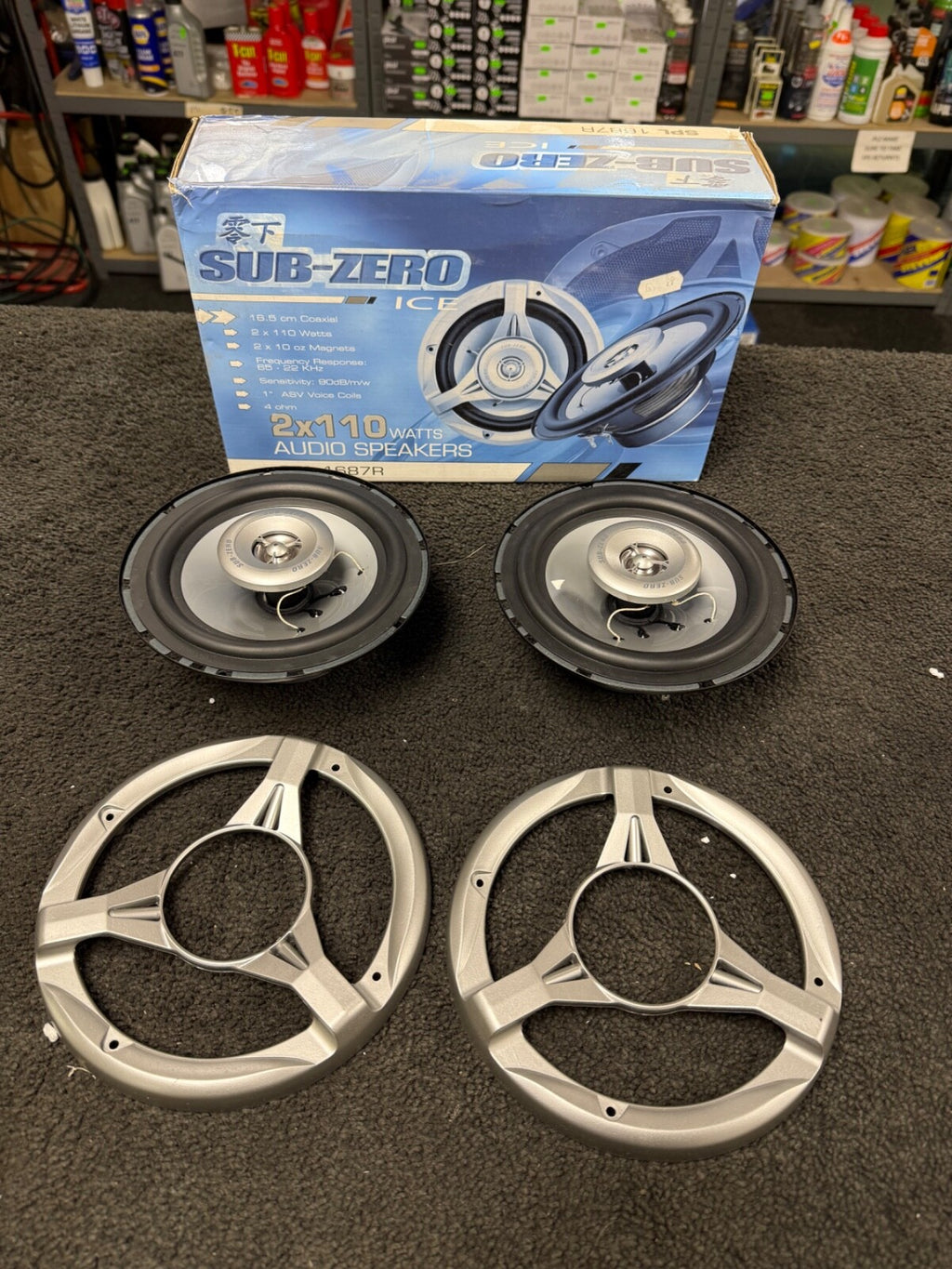 SUB ZERO 110 WATT 16.5CM AUDIO DOOR SPEAKERS PAIR