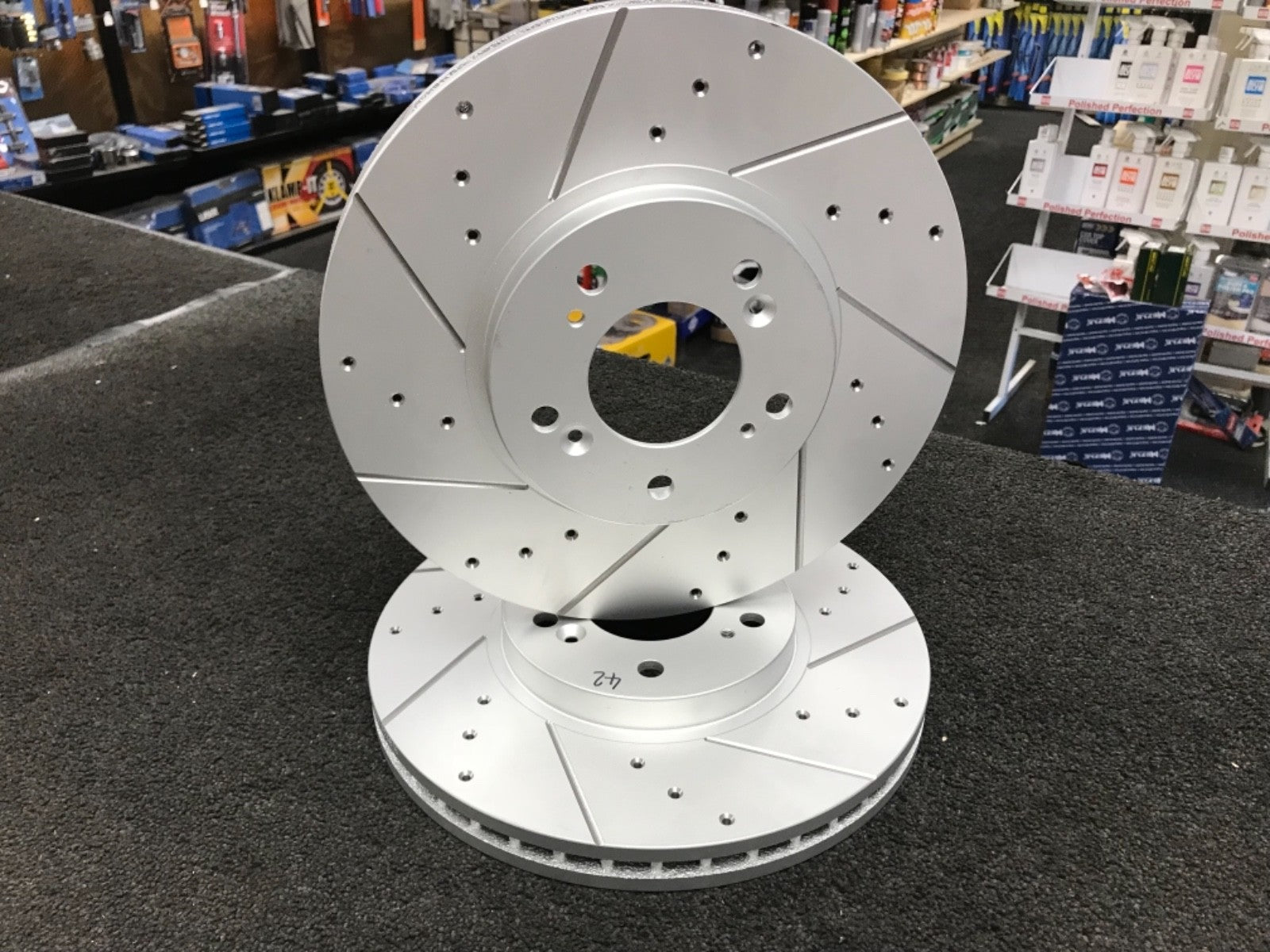 FOR  ACCORD 2.0 2.4 VTEC 2.2iCDTI FRONT  BRAKE DISCS ONLY CROSS DRILLED GROOVED