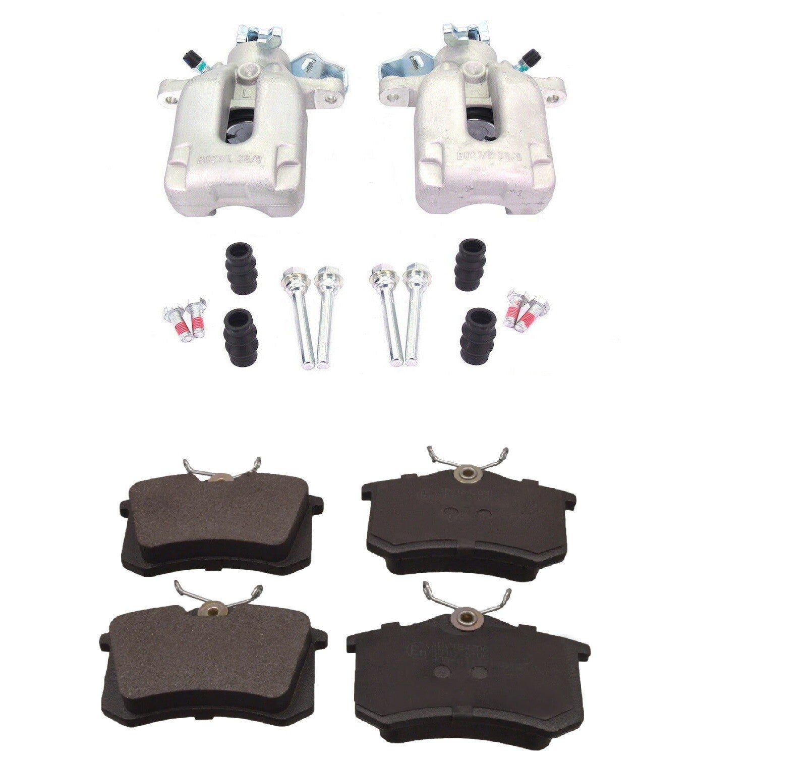 REAR BRAKE CALIPER PAIR  BRAKE PAD PEUGEOT 207GT BRAKE CALIPER LUCAS