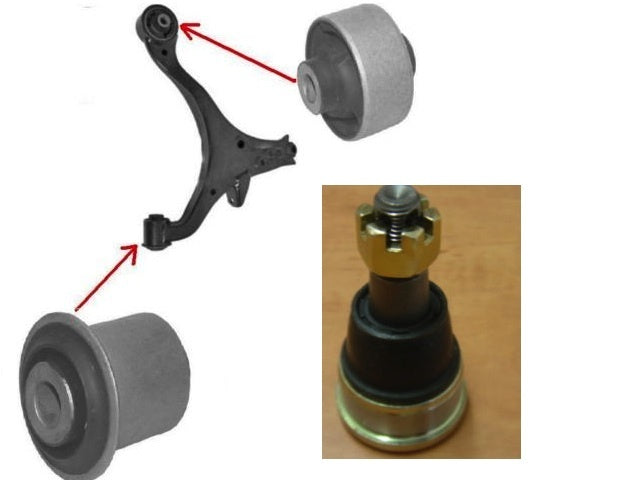 FOR  CRV 2.0 2.2CDTi 2002-06 FRONT LOWER WISHBONE FRONT REAR BUSH BALL JOINT