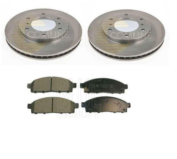 FOR MITSUBISHI L200 ANIMAL WARRIOR DIAMOND FRONT  BRAKE DISCS & PADS