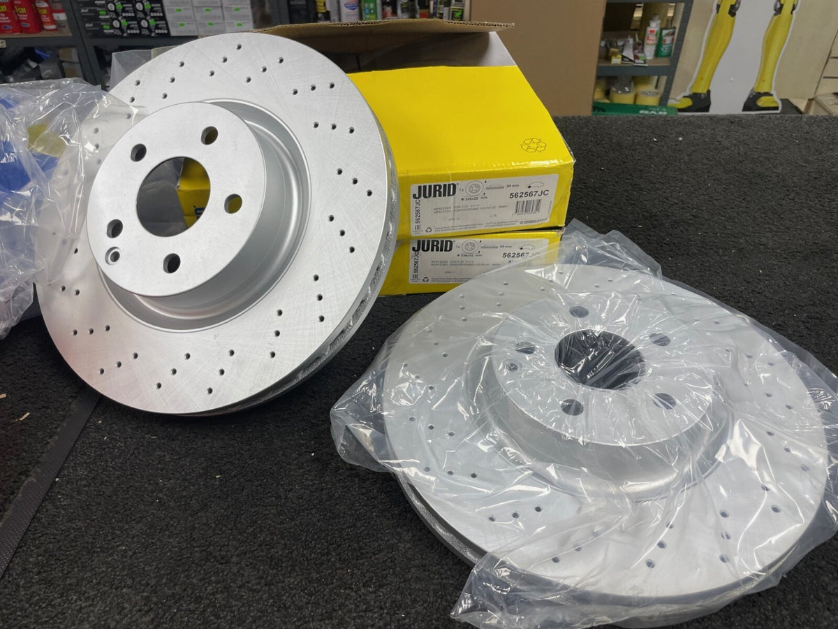 FOR S-CLASS S320CDi V221 PERFORMANCE DRILLED FRONT BRAKE DISC 335MM
