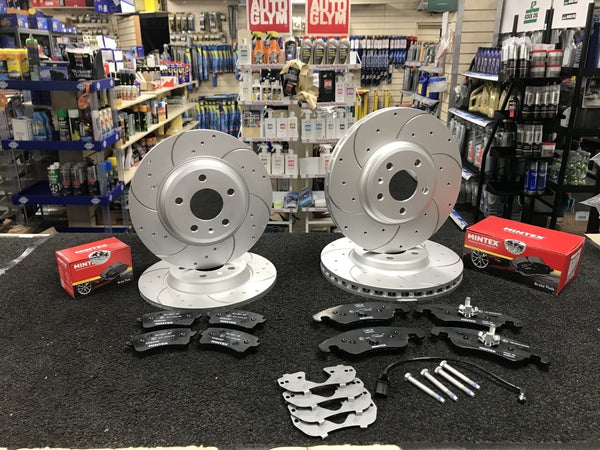 AUDI A4 2.0TFSI S LINE SPECIAL EDITION BRAKE DISC DRILLED GROOVED FR REAR PAD