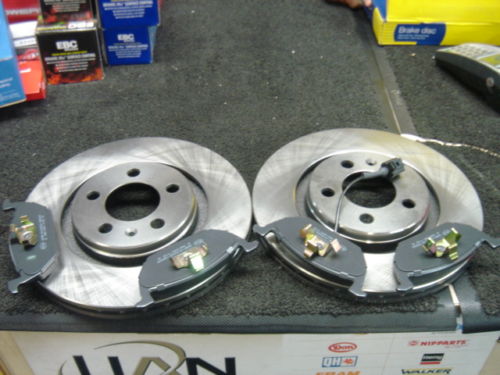 SKODA OCTAVIA 98> FRONT BRAKE DISCS AND PADS NEW 281MM