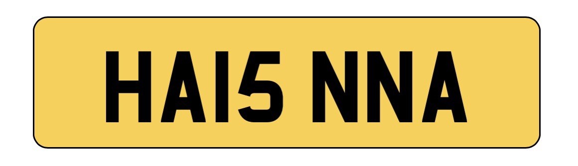 HA15NNA HASNNA HASINNA   NUMBER PLATE CAR REG PRIVATE REGISTRATION
