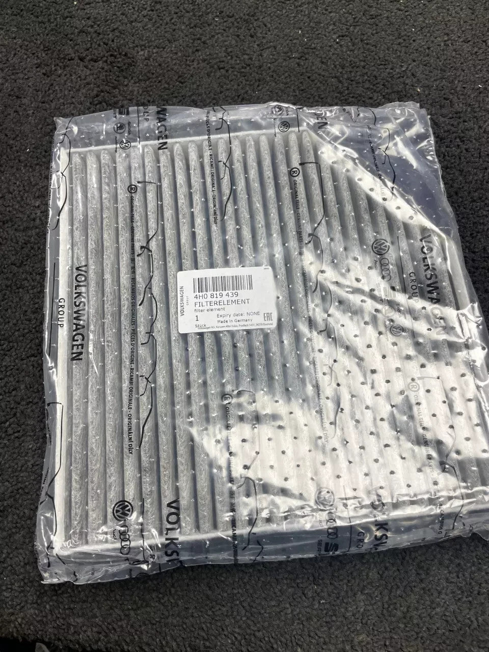 AUDI A6 C7 4G TFSI TDi BiTDI QUATTRO CABIN POLLEN FILTER 4H0819439 GENUINE AUDI